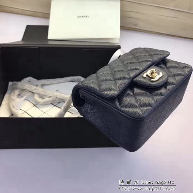 香奈兒CHANEL 升級版A1115全新經典小羊皮金銀鏈條單肩斜挎包 DSC1802